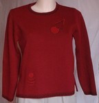 Pull femme-rouge