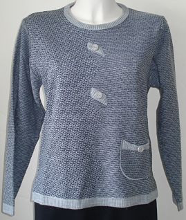 Pull fantaisie manches longues